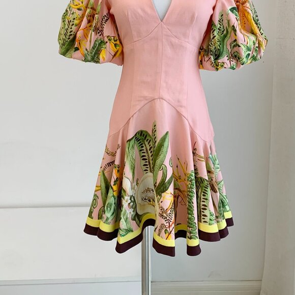 Alémais Papaya linen-blend minidress - Picture 12 of 16